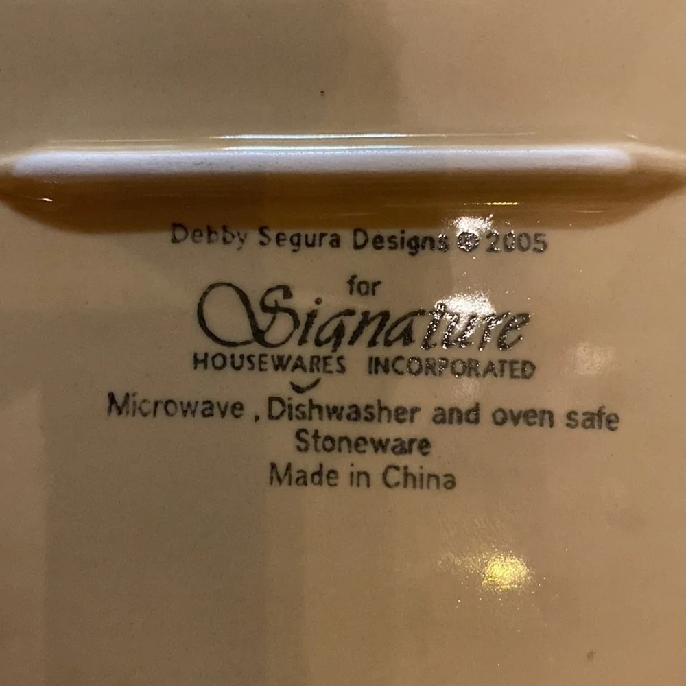 Debby Segura Designs 2005 set of 3 baking and serving dishes with serving racks